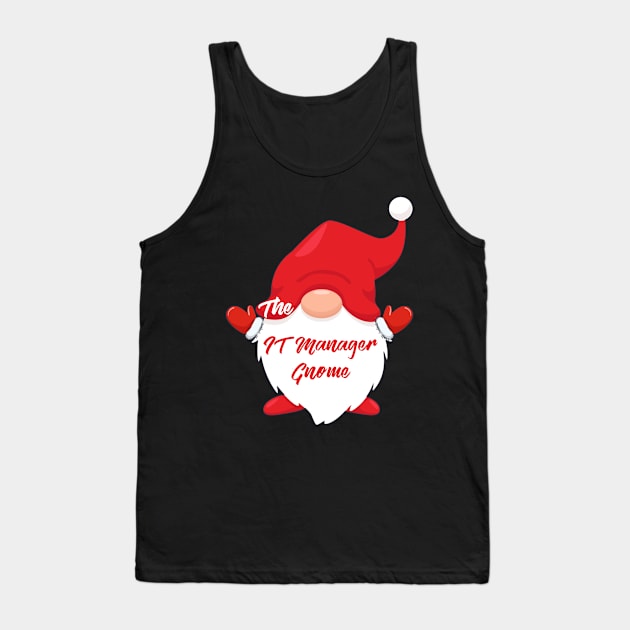 The IT Manager Gnome Matching Family Christmas Pajama Tank Top by Penda